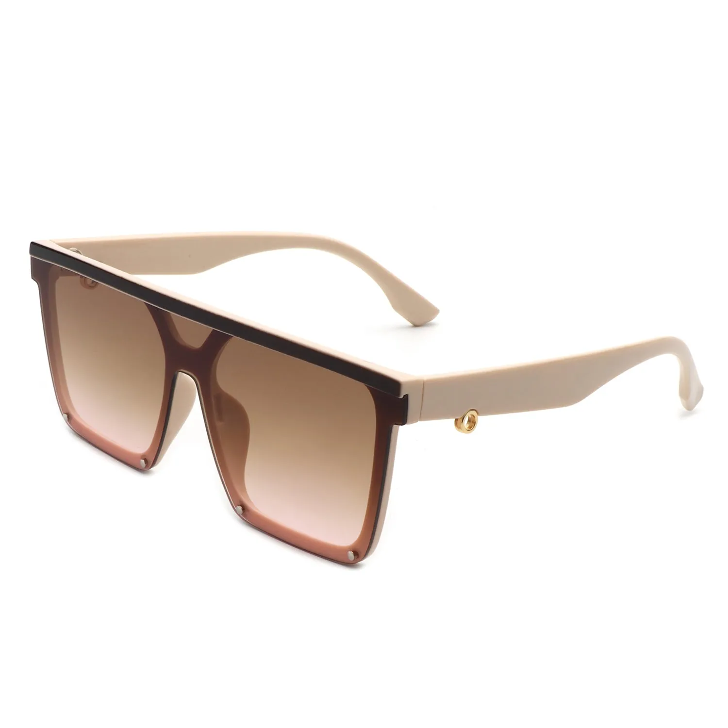 Sunquest - Oversized Square Flat Top Sunglasses for Women