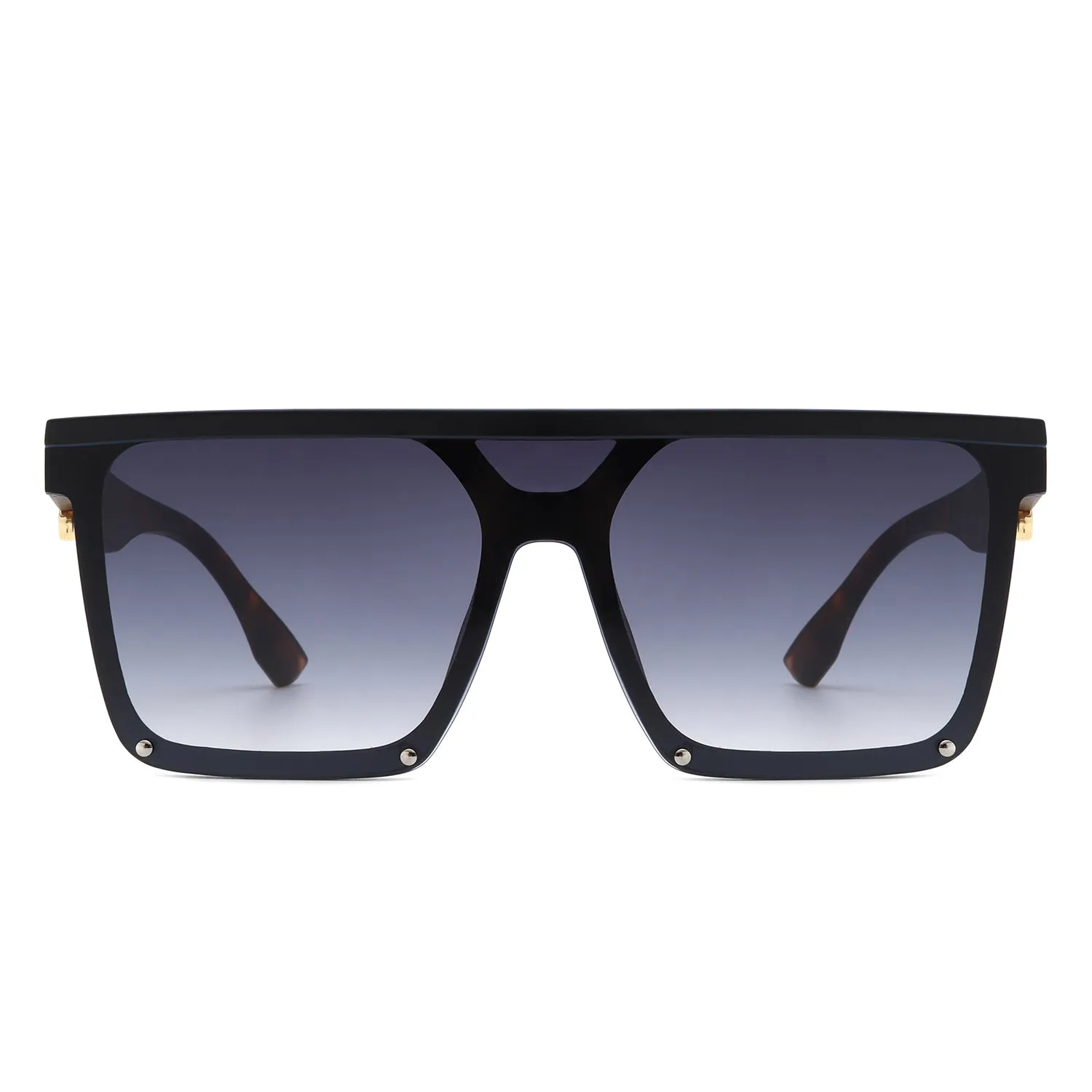 Sunquest - Oversized Square Flat Top Sunglasses for Women