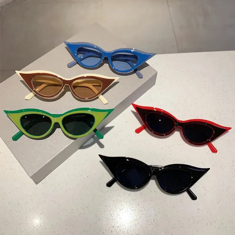 TEEK - Contrast Cat Eye Shade Sunglasses