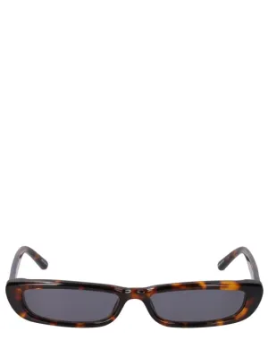 The Attico   Thea slim squared acetate sunglasses 