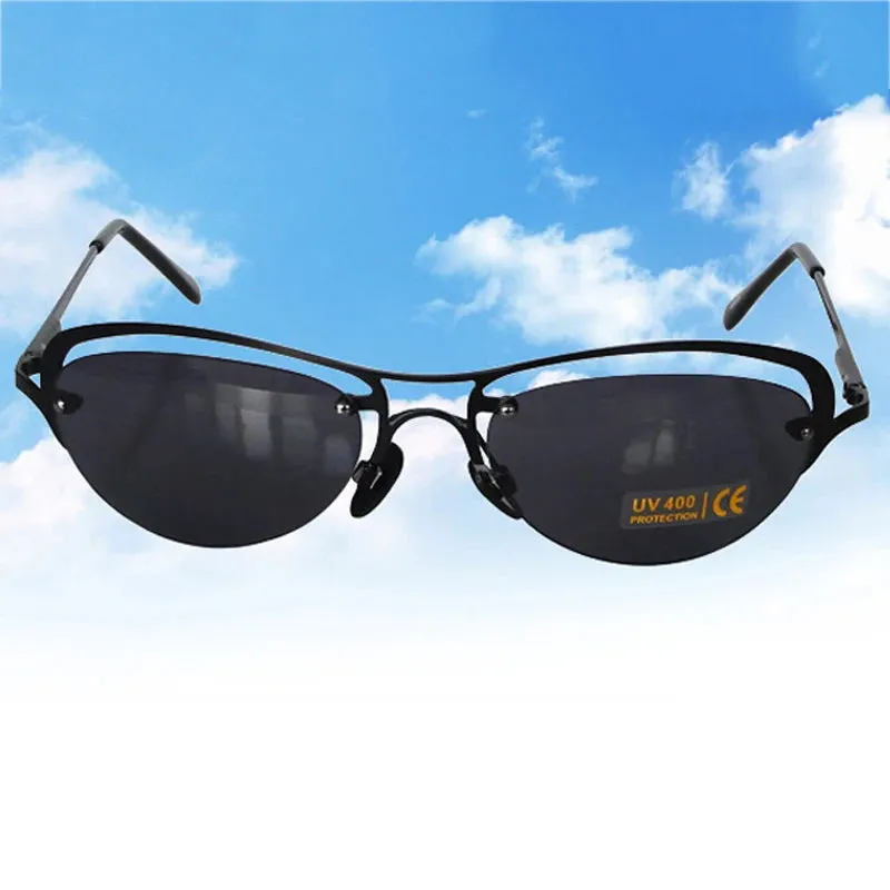 Titanium Ultralight Rimless Matrix Trinity Polarized Sunglasses