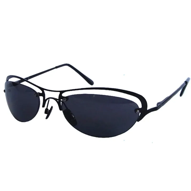 Titanium Ultralight Rimless Matrix Trinity Polarized Sunglasses