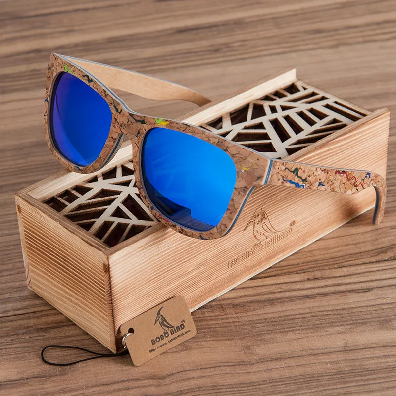 Unique Cork Wooden Sunglasses