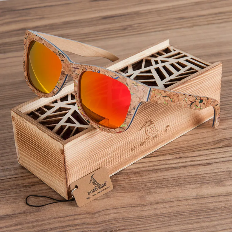 Unique Cork Wooden Sunglasses