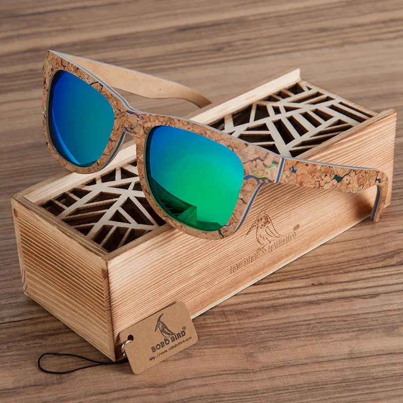 Unique Cork Wooden Sunglasses