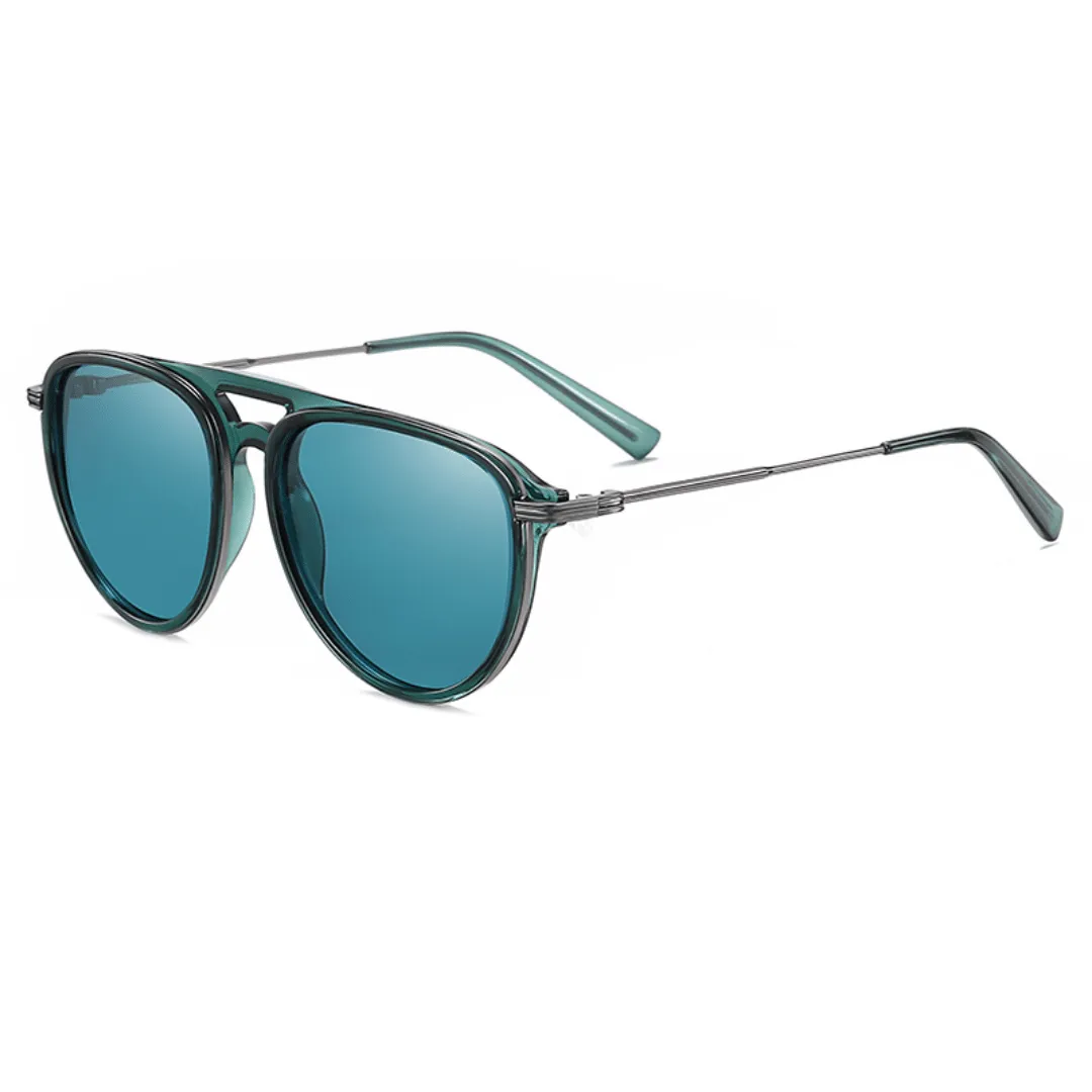 Unisex Aviator Acetate Sunglasses Chronos