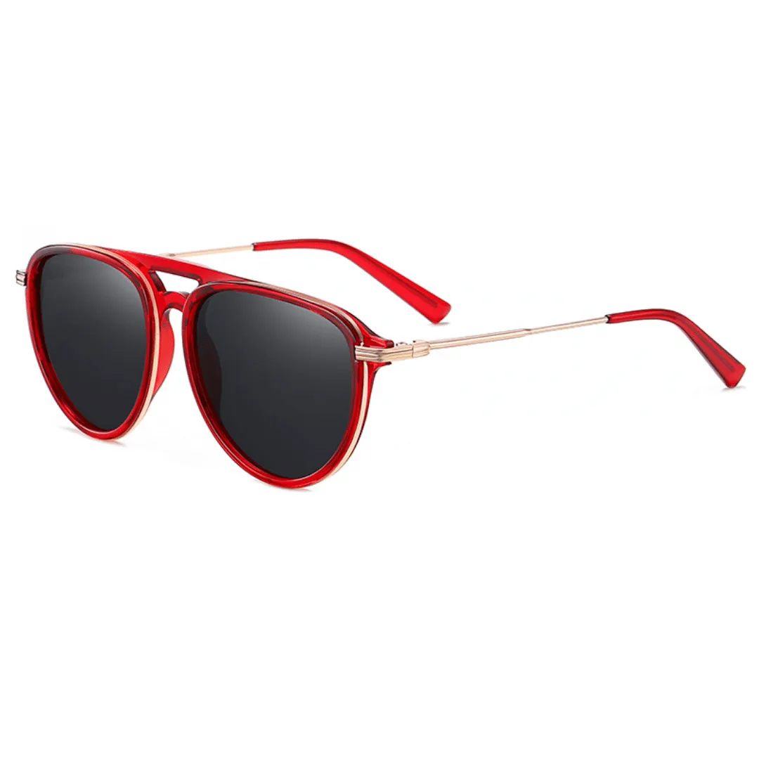 Unisex Aviator Acetate Sunglasses Chronos