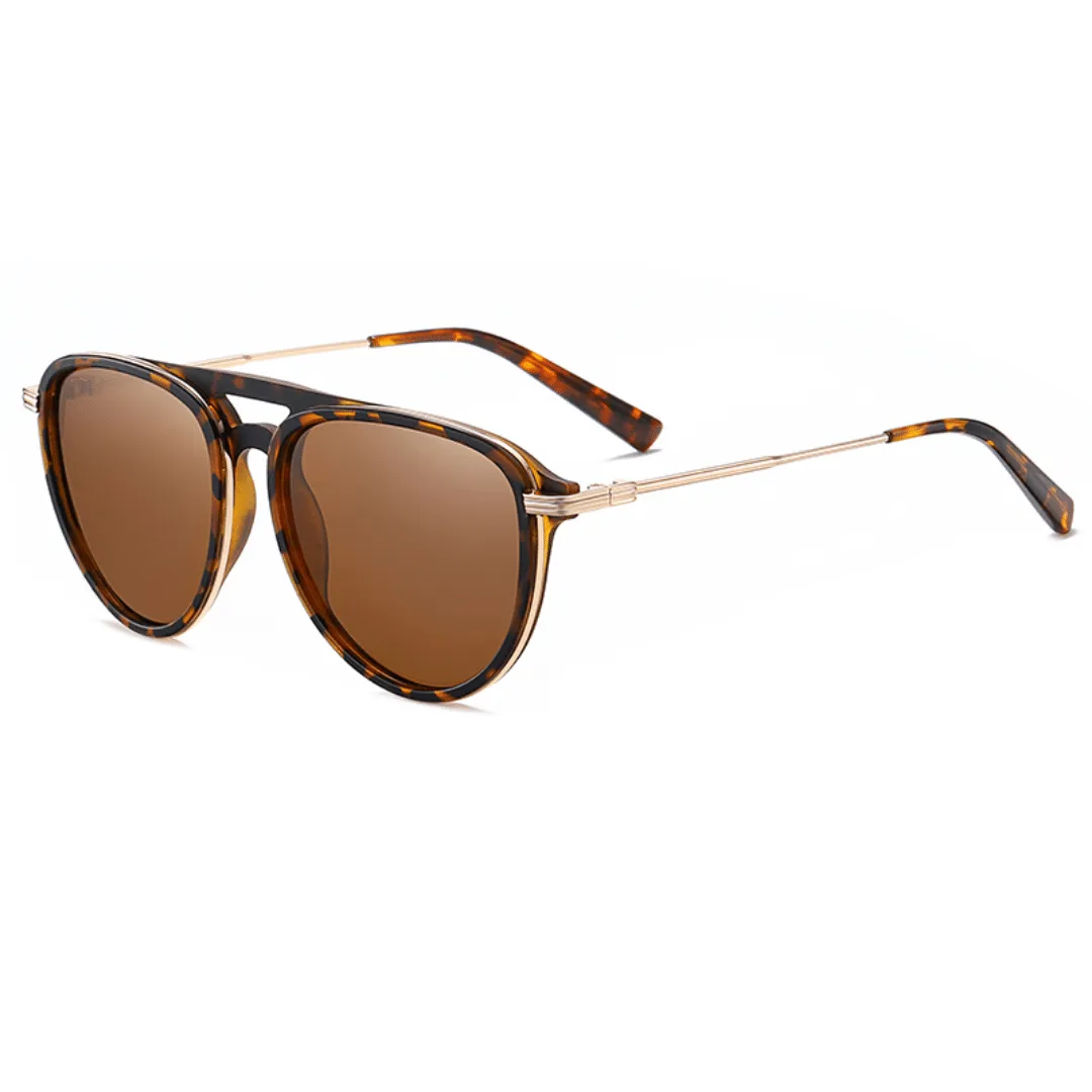 Unisex Aviator Acetate Sunglasses Chronos