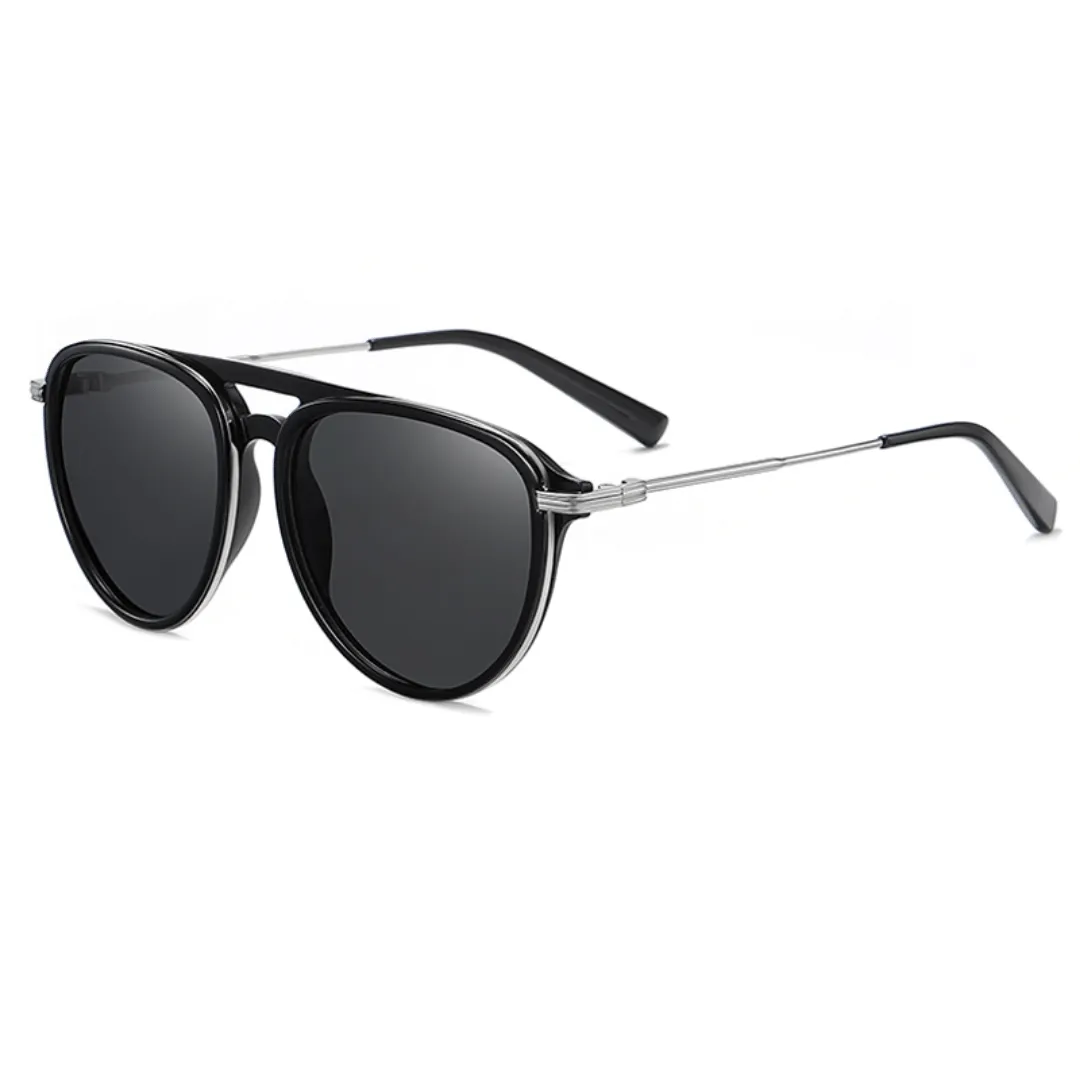 Unisex Aviator Acetate Sunglasses Chronos