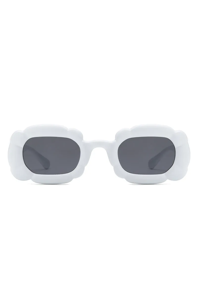 Uplift - Geometric Irregular Thick Frame Square Fashion Sunglasses