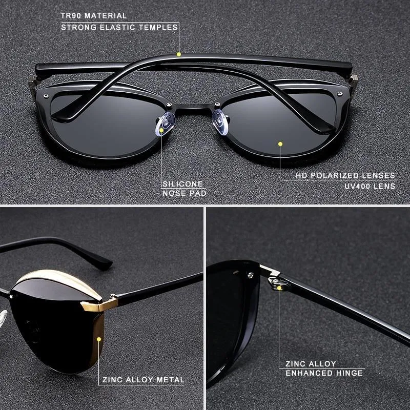 Vintage Shades Cat Eye Polarized Sunglasses