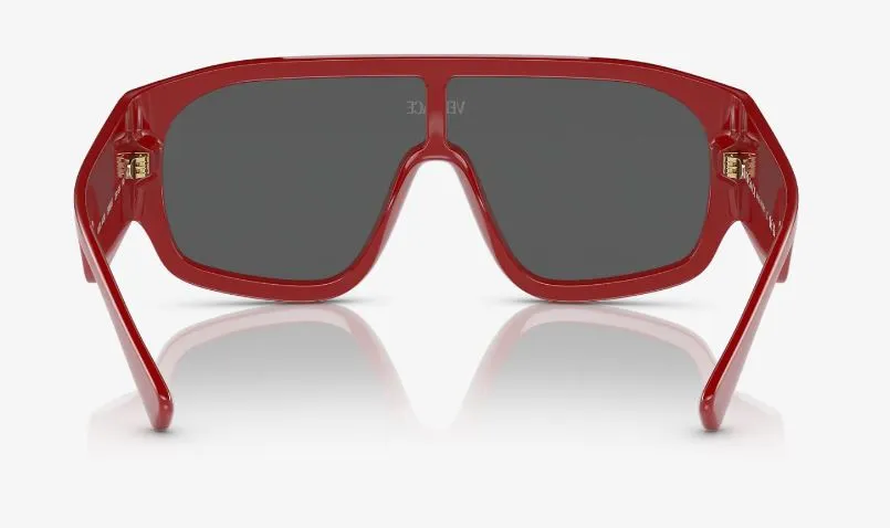 Womens Versace Sunglasses Ve4439 Red/ Dark Grey Sunnies